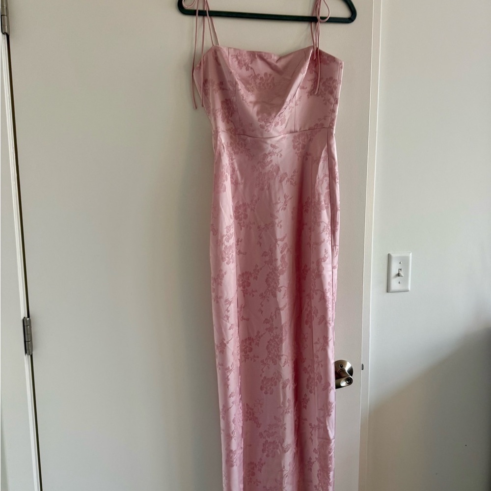 Park & Fifth Light Pink Floral Maxi Dress - Size XS - Picture 2 of 4